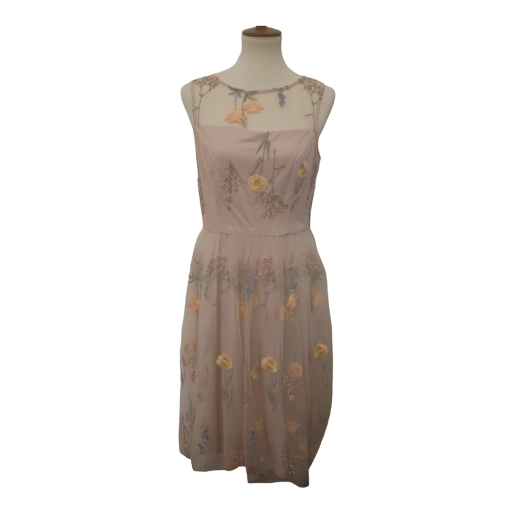 Jessica Howard NWT Floral Applique Overlay Dress